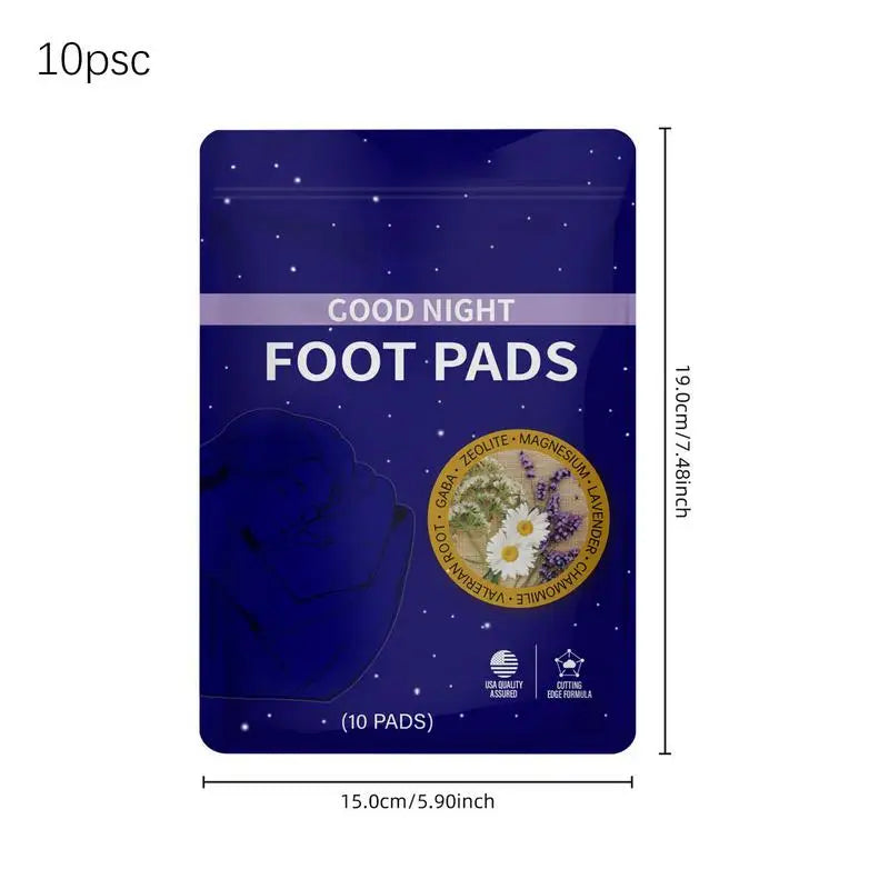 Deep Cleansing Foot Pads 10 Pairs Deep Cleansing Foot Patches Natural Sticker Odor Control Relaxation Sleeping for Adults